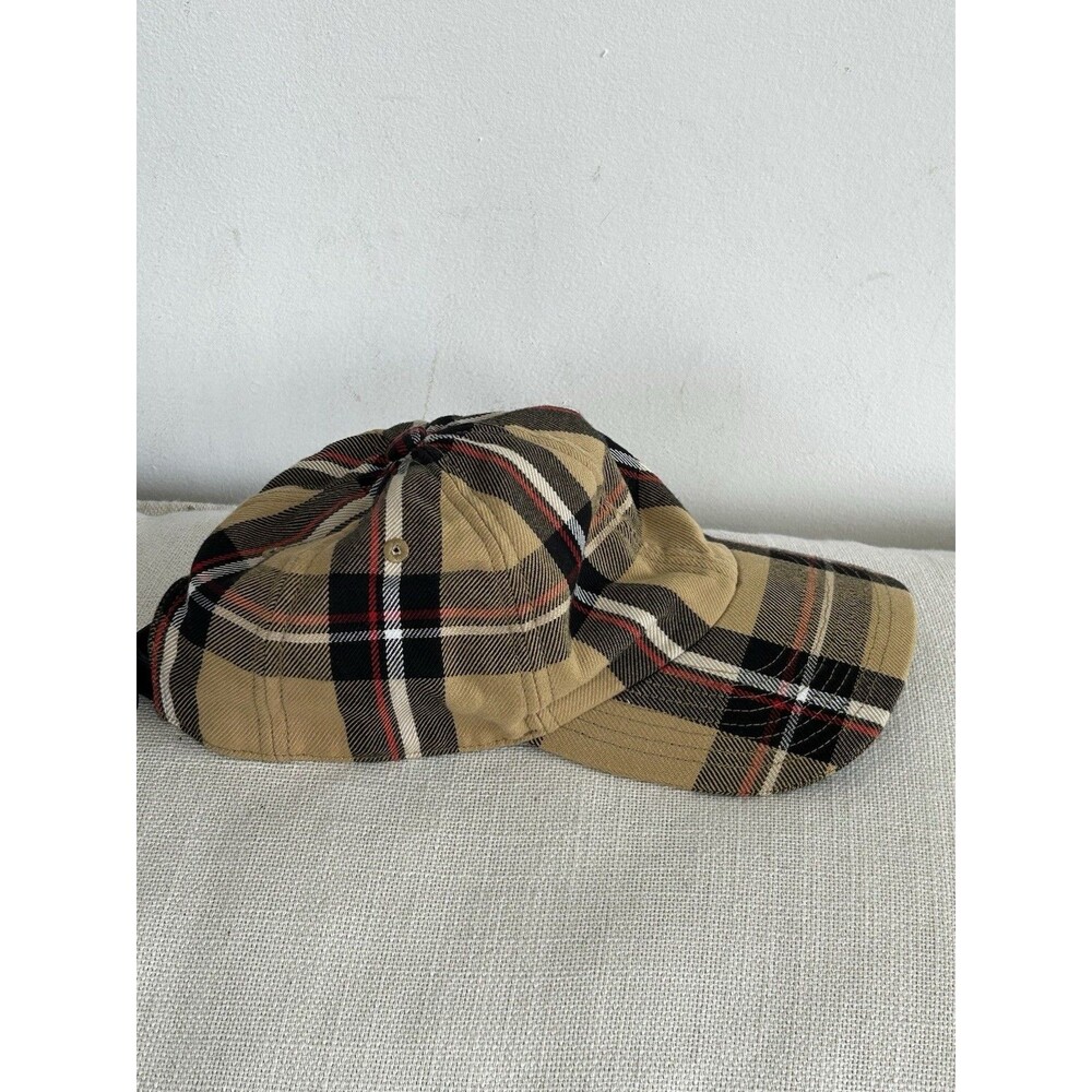 Sandro Plaid Hat Baseball Cap One Size Nova Check Adjustable Back Preppy - Picture 4 of 7